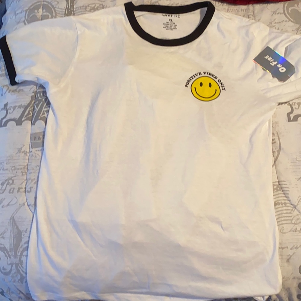 Large Positive Vibes Only Tee Shirt